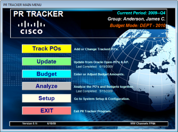 Main Menu